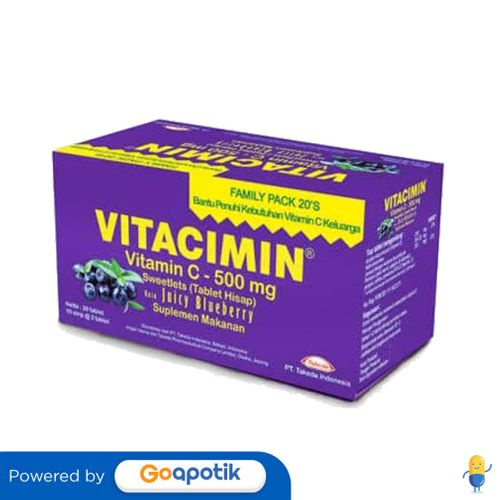 Jual Vitacimin Rasa Fresh Blueberry Box 20 Tablet Shopee Indonesia