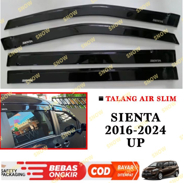 Jual Talang Air Toyota Sienta Side Visor Slim