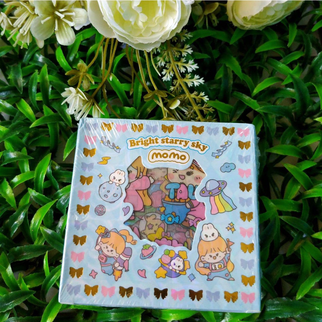 Jual Sticker Viral Kotak Kecil Sticker Momo Sticker Estetik Shopee