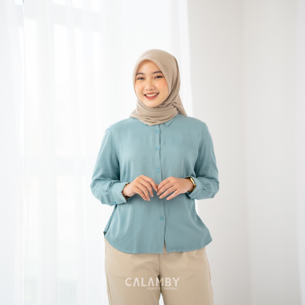 Jual PART 1 Kemeja Basic Rayon Twill CALAMBY Shopee Indonesia