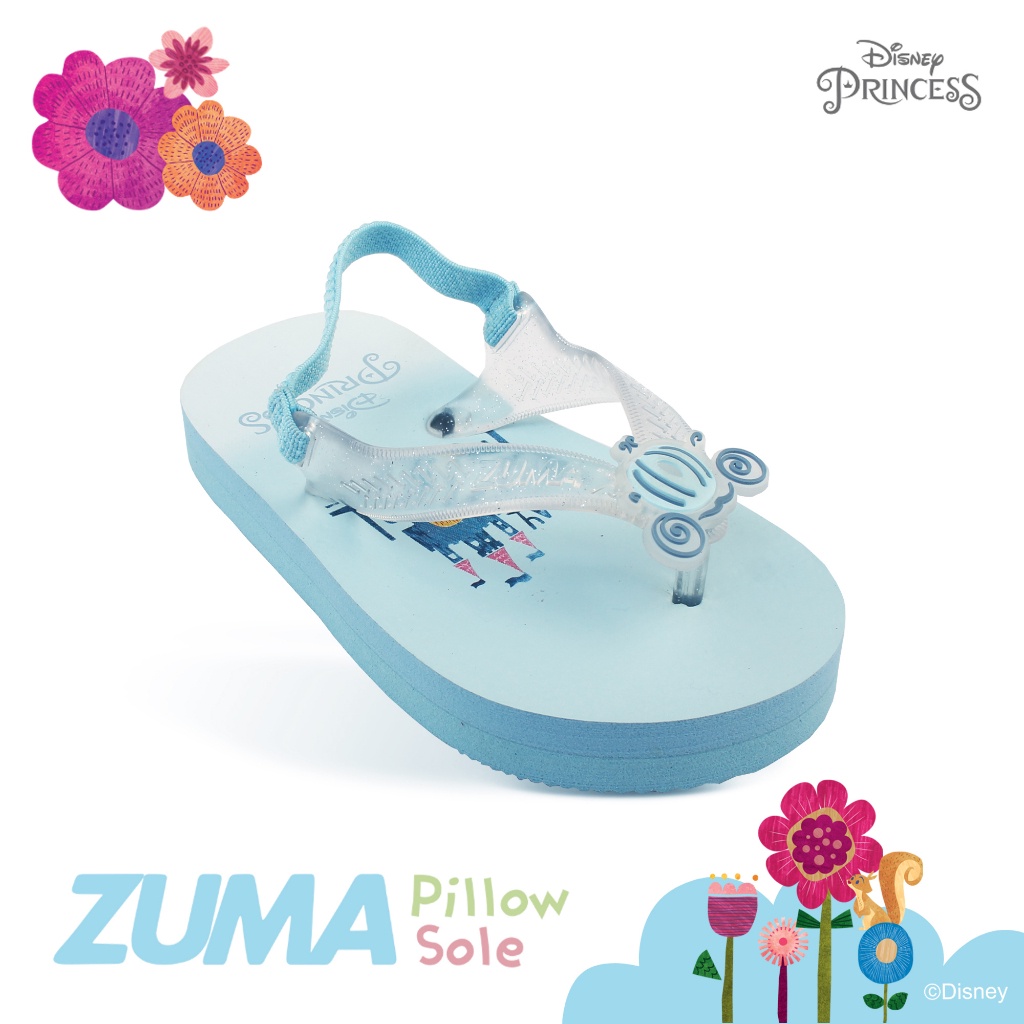 Jual Fj Yh Zuma Baby X Disney Princess Cinderella Blue Sandal Jepit