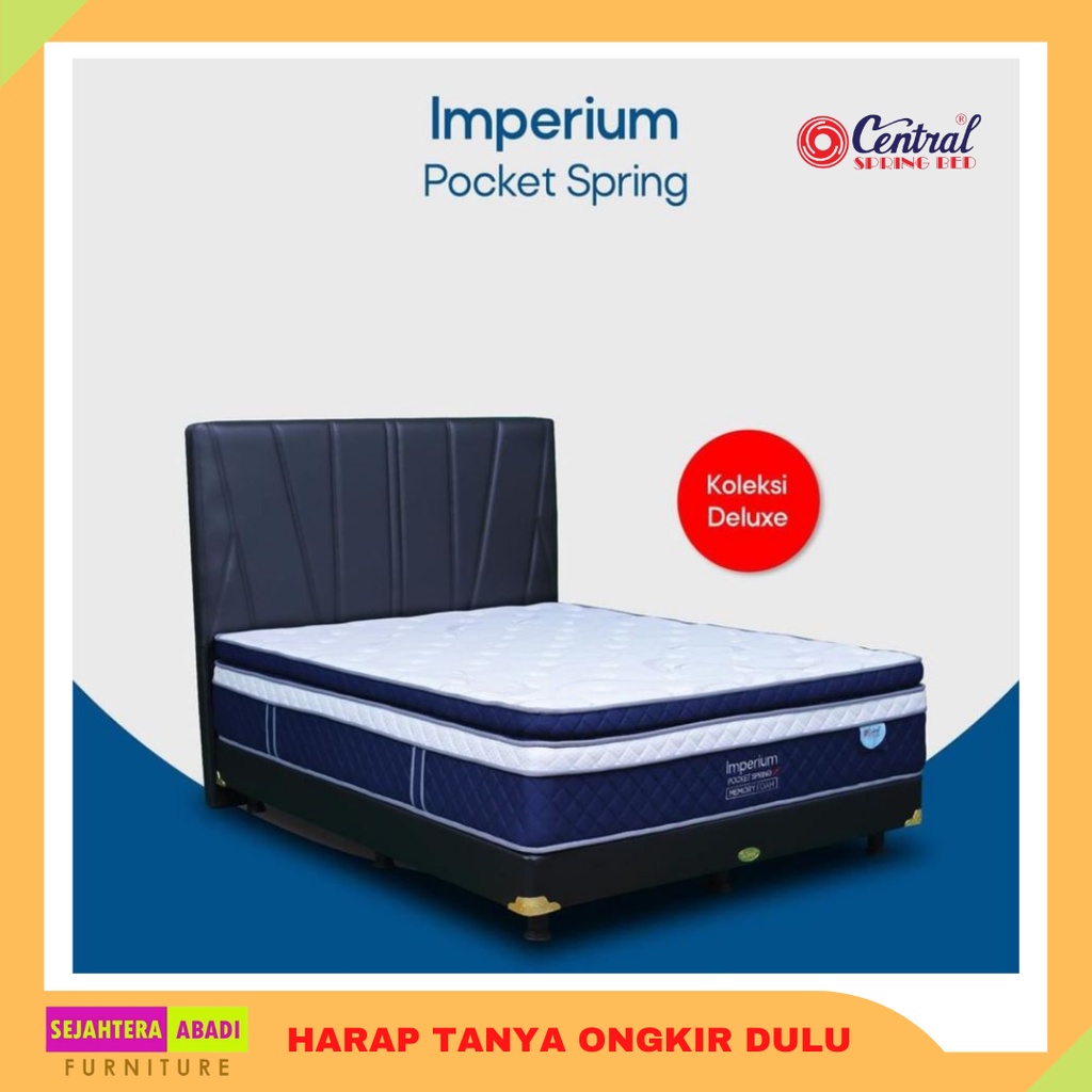 Jual Springbed Central Kasur Matras Imperium Pocket Memory Foam