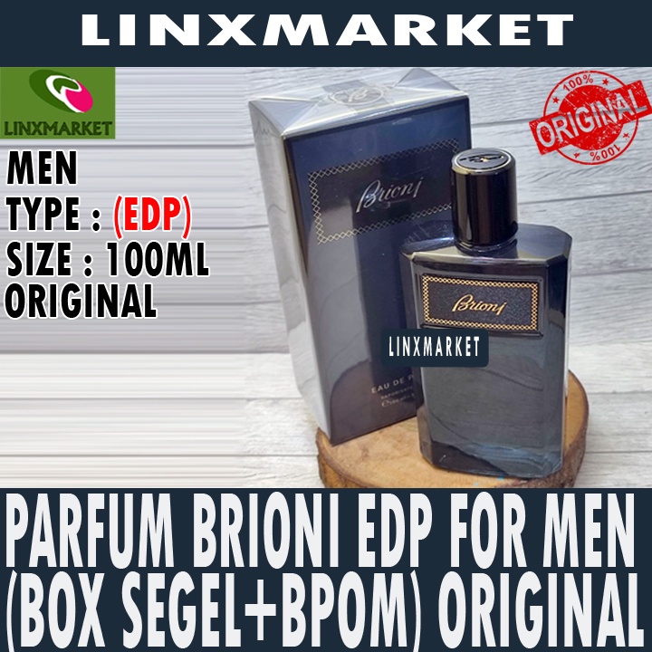 Jual ORIGINAL BRIONI EDP EAU DE PARFUM FOR MEN 100ML BOX SEGEL BPOM