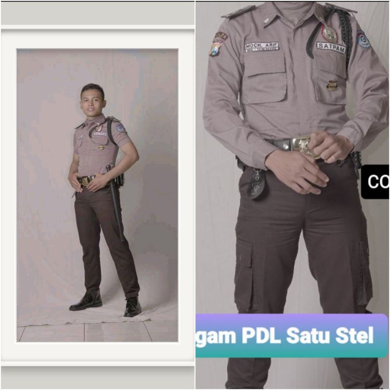 Jual TERMURAH HARI INI Atasan Bawahan Stelan Seragam PDL PDH Satpam