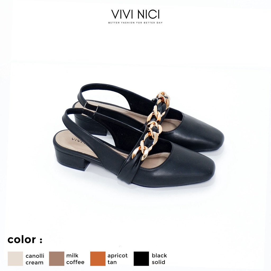 Jual Vivi Nici Reine Sepatu Sandal Mules Wanita Hak Cm Shopee