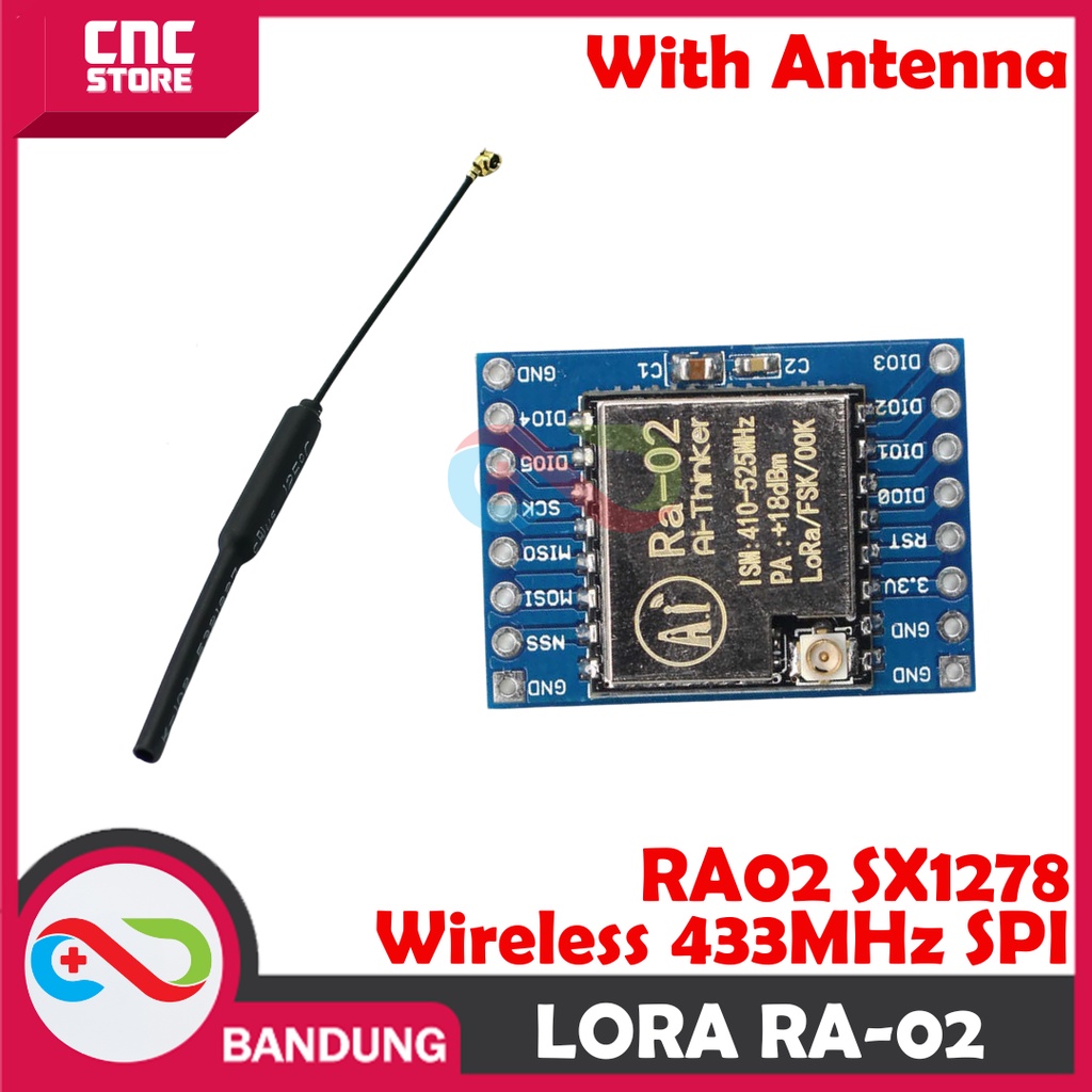 Jual Modul Lora Ra Ra Sx Wireless Mhz Spi Include Antenna