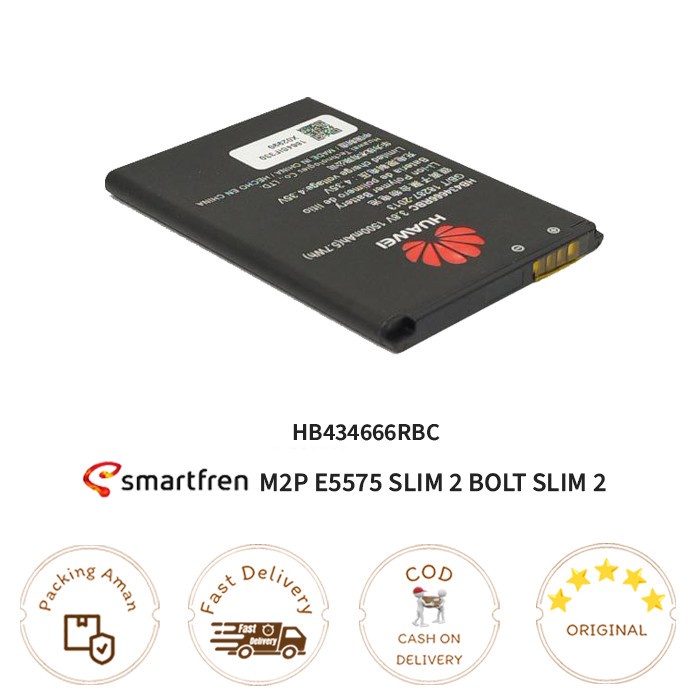 Jual Baterai ANDROMAX M2P E5575 SLIM 2 BOLT SLIM2 HB434666RBC Original