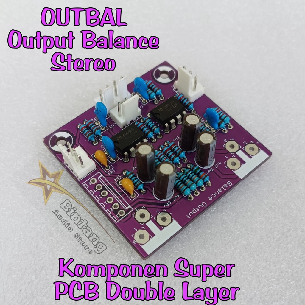 Jual Output Balance Outbal Stereo Pcb Dobel Layer Fr Shopee Indonesia