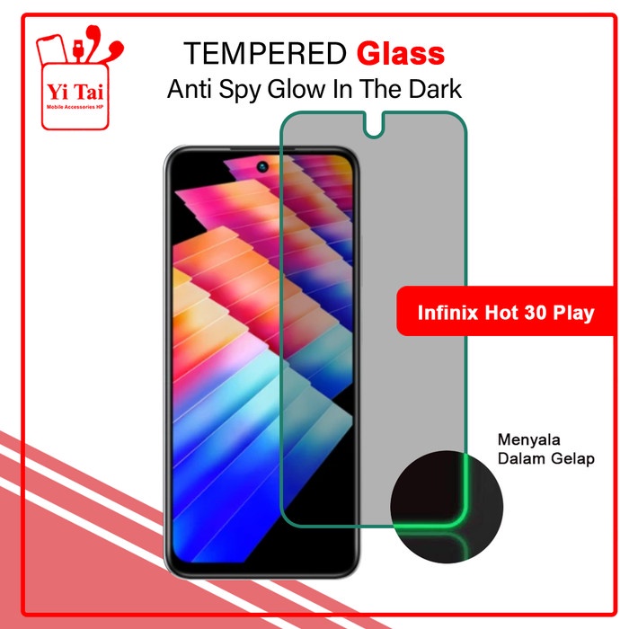 Jual Yi Tai Glow In The Dark Tempered Glass Spy Infinix Hot Play