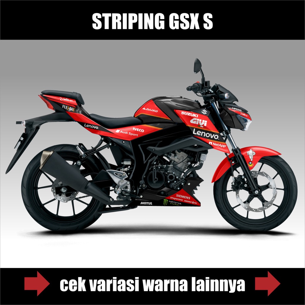 Jual STRIPING SUZUKI GSX S 150 VARIASI LNOVO STIKER DECAL MOTOR GSX