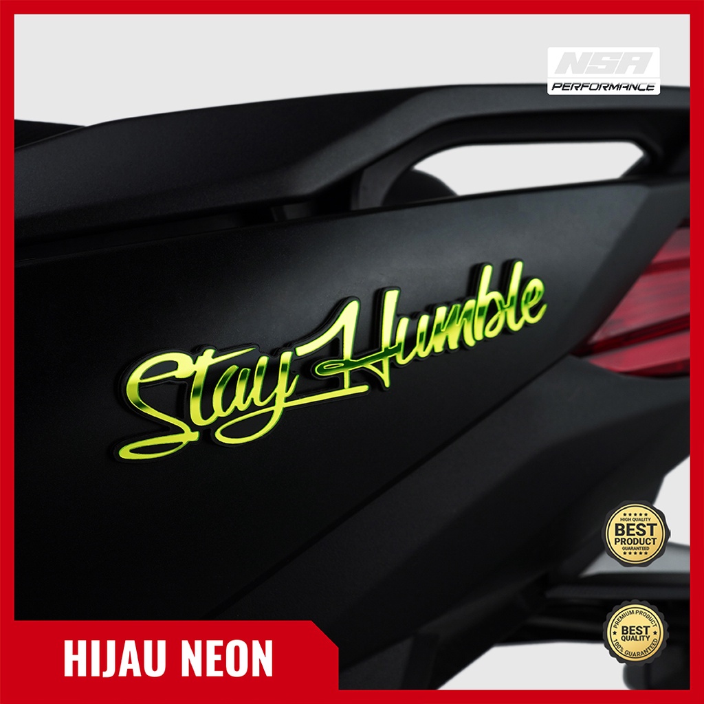 Jual Nsa Pcs Emblem Stayhumble Bukan Stiker Stay Humble Sticker Timbul