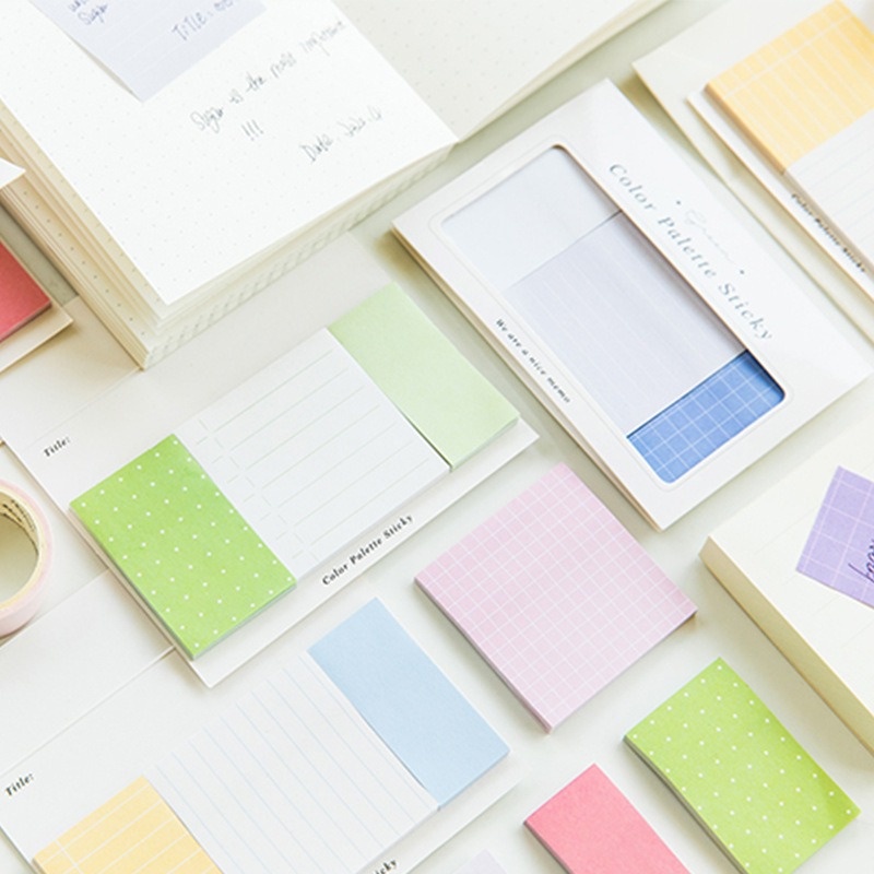 Jual Lembar Color Palette Sticky Note Memo Pembatas Buku Catatan