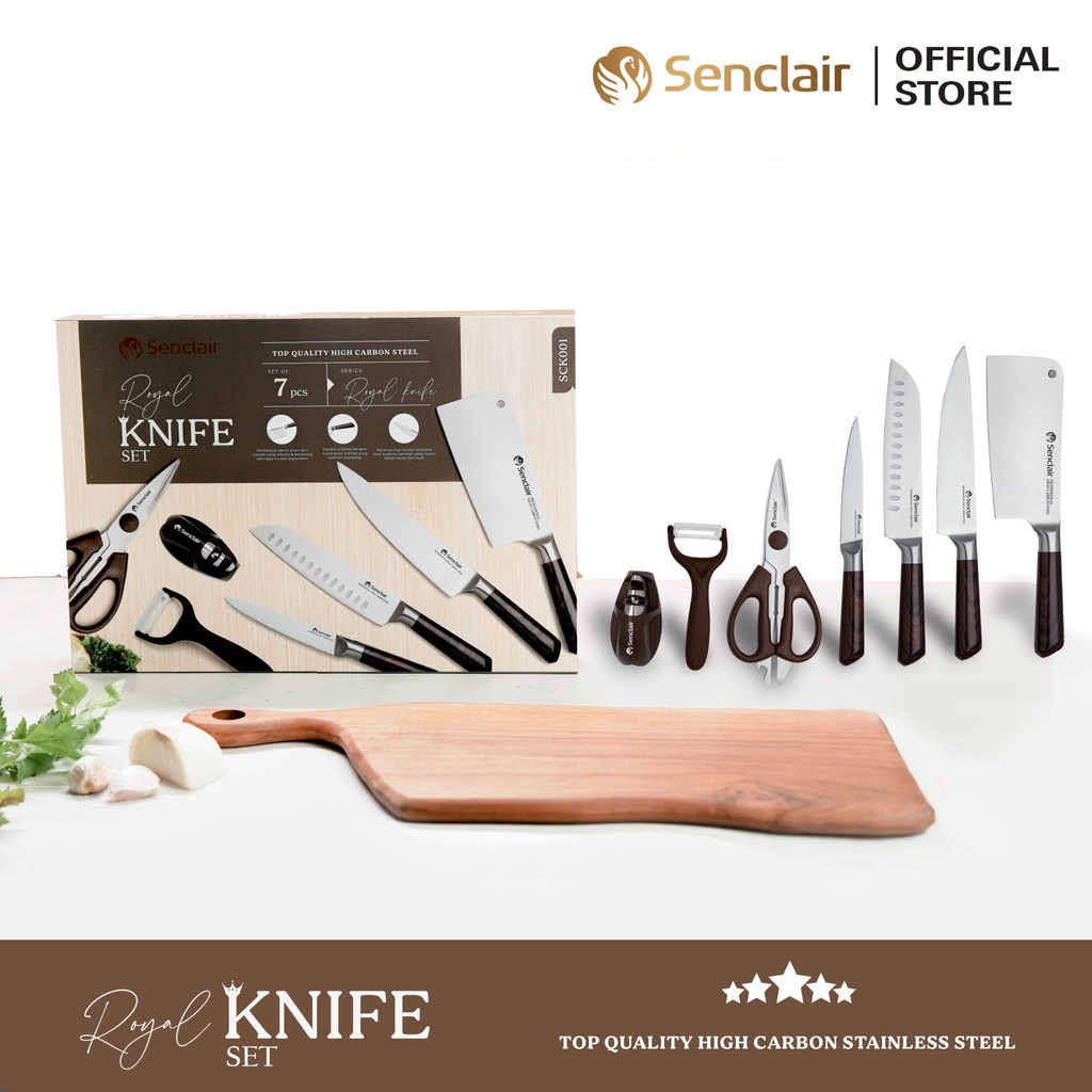 Jual Senclair Royal Knife Set Pisau Dapur Set Pcs Stainless Steel