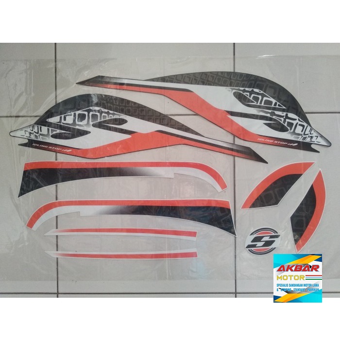 Jual Striping Stiker Lis Honda Scoopy Sporty 2019 2020 Hitam Putih