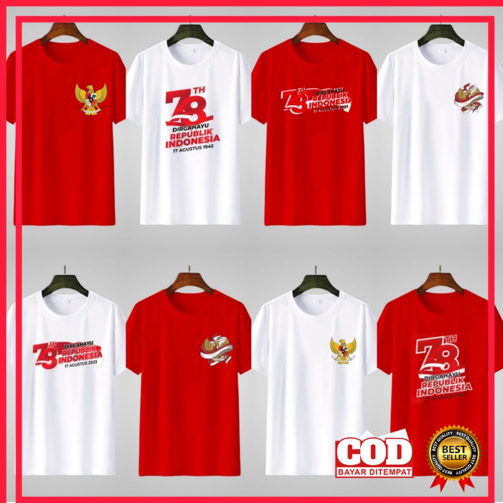 Jual Hut Ri Indonesia Kaos Kemerdekaan Ri Kaos Agustus Kaos