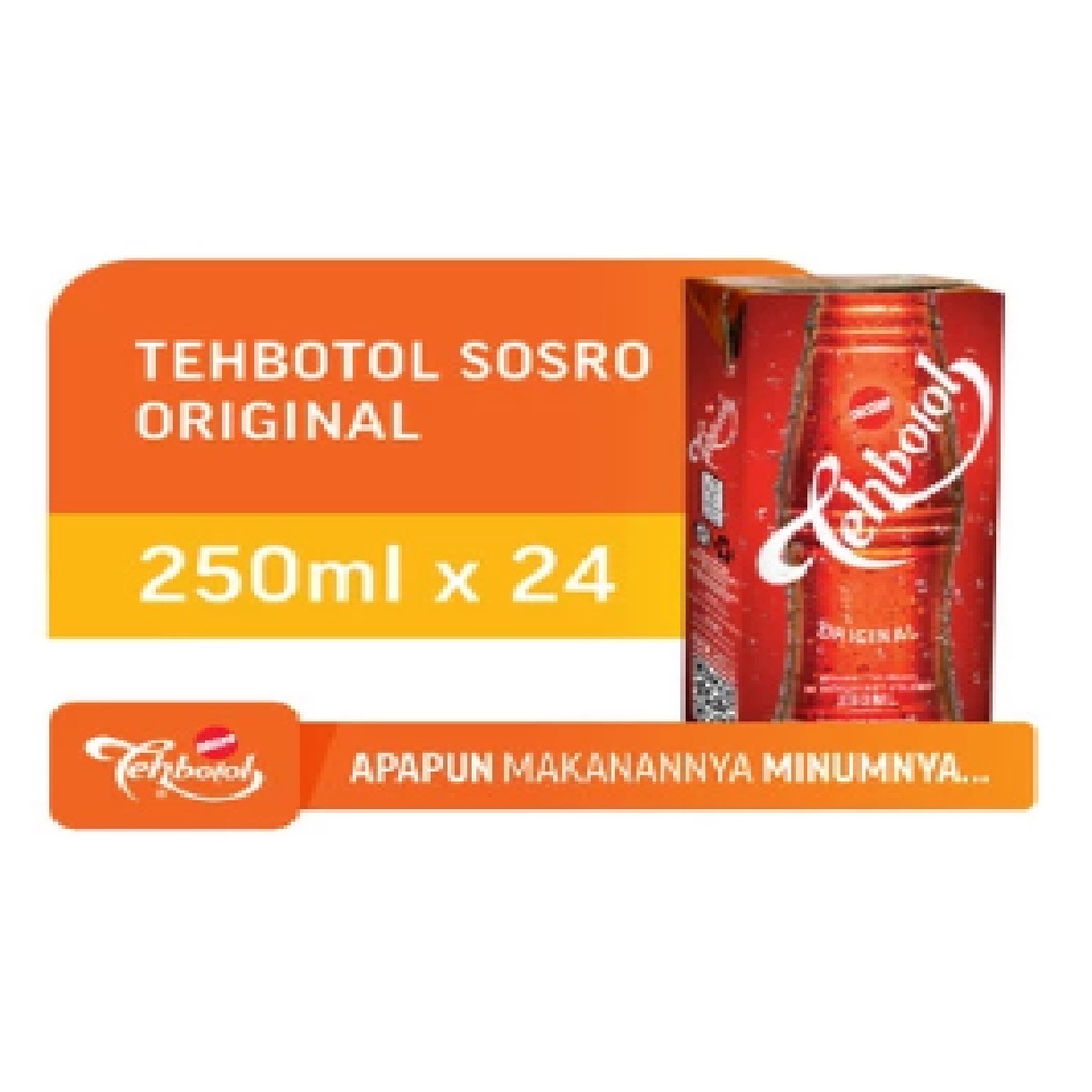 Jual Teh Botol SOSRO KOTAK 250 Ml DUS Per KARTON Isi 24 Shopee