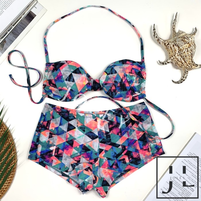 Jual Naia Mirror Motif Baju Renang Bikini Set Bikini Pantai