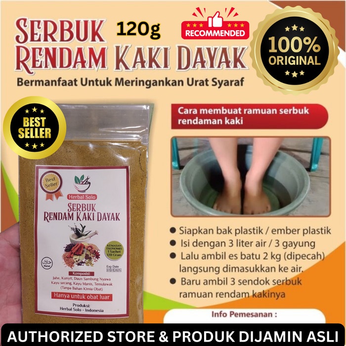 Jual Kantan Ramuan Burenka Rempah Kaki Serbuk Rendam Kaki Dayak