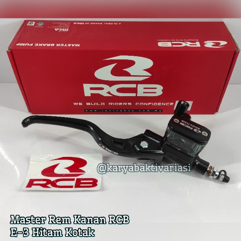 Jual PAKET MASTER REM RCB E 3 Kanan Kotak E 2 Kiri Kopling Hitam