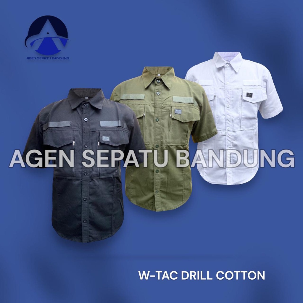 Jual KEMEJA PRIA TACTICAL W TAC LENGAN PANJANG BAJU TACTICAL HEM