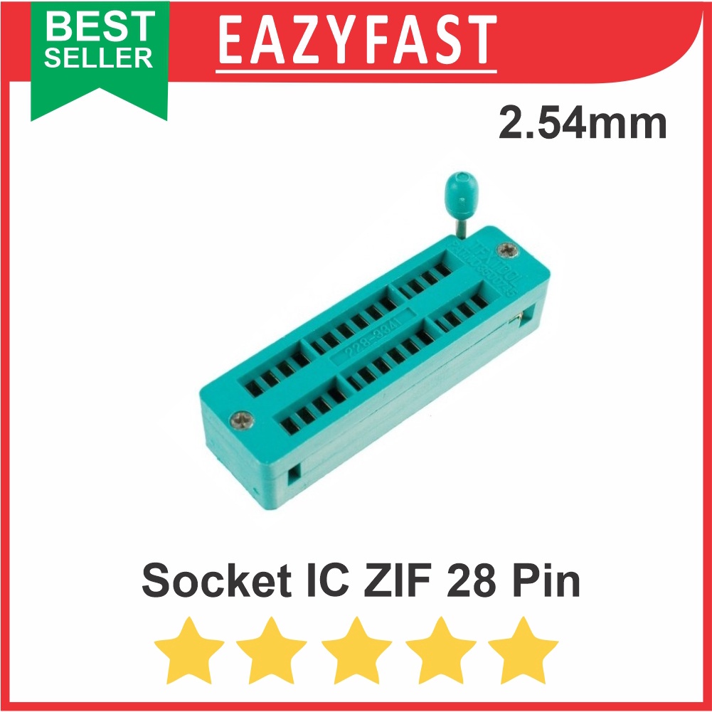 Jual Zif Zip Socket P Pin Pin Dip Dudukan Ic Atmega P