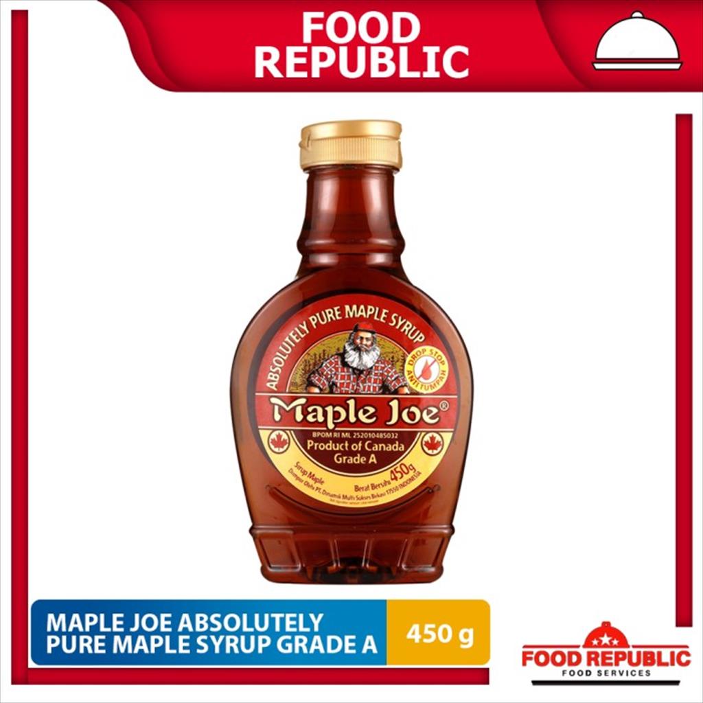 Jual Maple Joe Absolutely Pure Maple Syrup 450 Gr Sirup Mapple Grade A