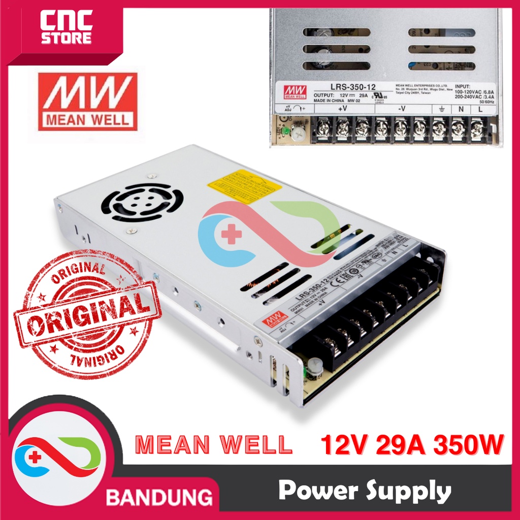 Jual POWER SUPPLY MEAN WELL LRS 350 12 LRS35012 12V 29A 350W MEANWELL