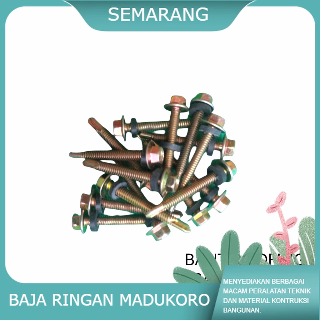 Jual Baut Roofing Baja Ringan M X Lion Rofing Rupeng Baut Galvalum