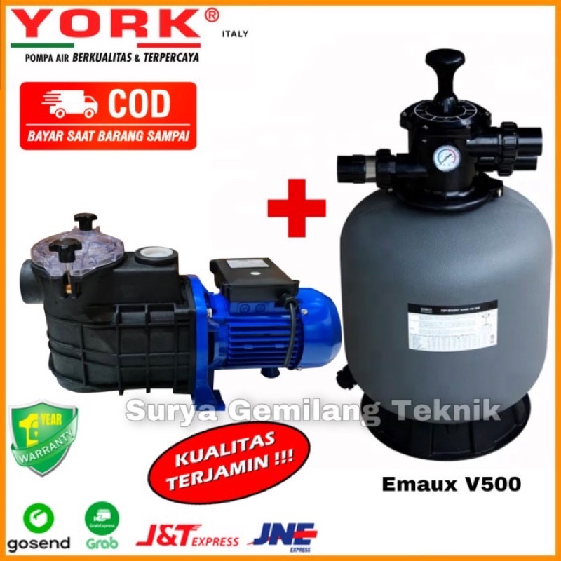 Jual Pompa Kolam Renang Hp York Italy Fcp Sand Filter Emaux V