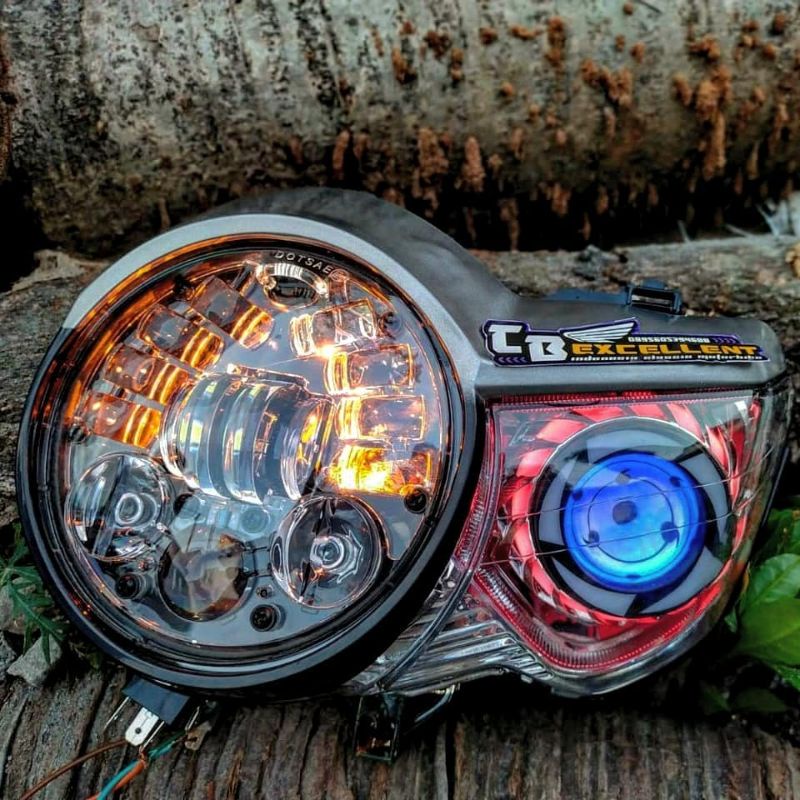 Jual HEADLAMP REFLEKTOR LAMPU DEPAN TIGER REVO PECE SET DAYMAKER 16 LED