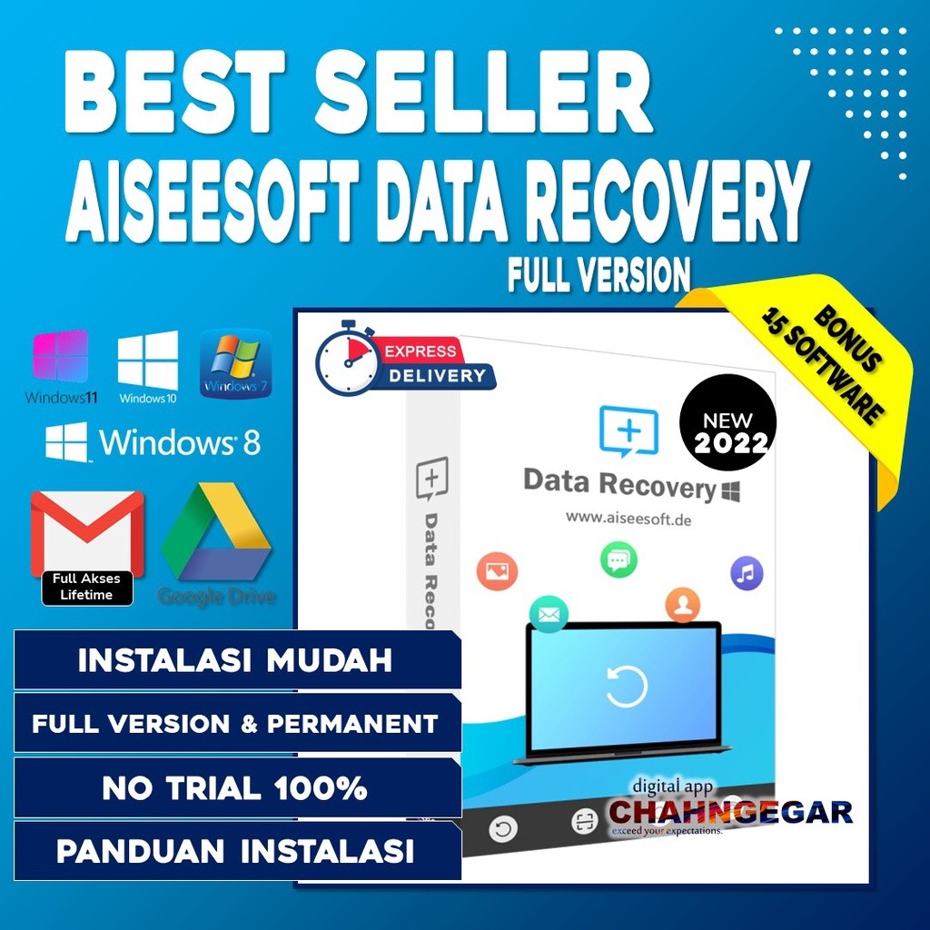 Jual Aiseesoft Data Recovery Full Lisensi Lifetime Software