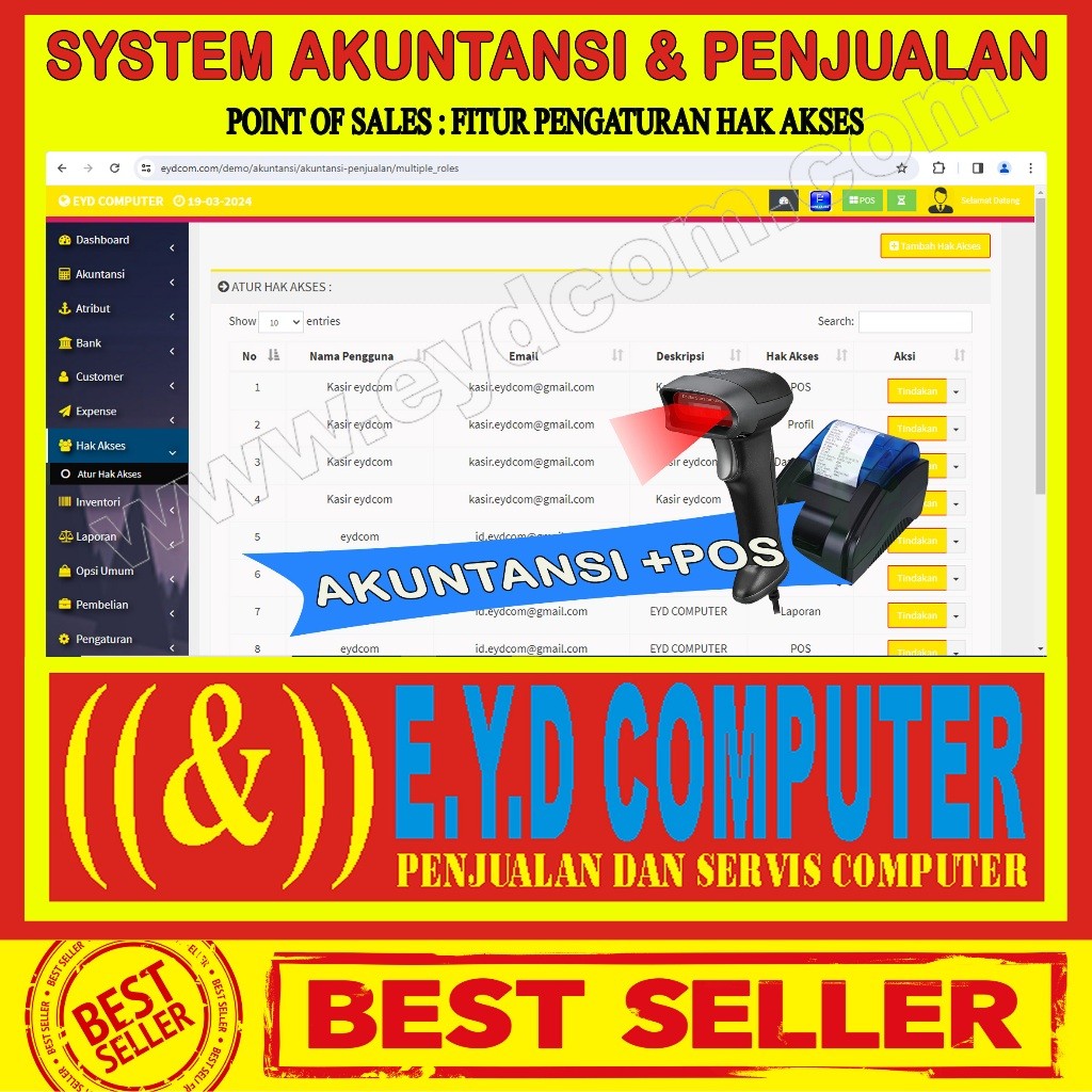 Jual SOURCE CODE APLIKASI SYSTEM AKUNTANSI DAN PENJUALAN POS KASIR