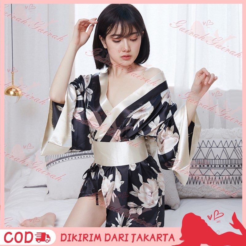 Jual Gairahfashion Set Lingerie Seksi G String Model Kimono Sabuk