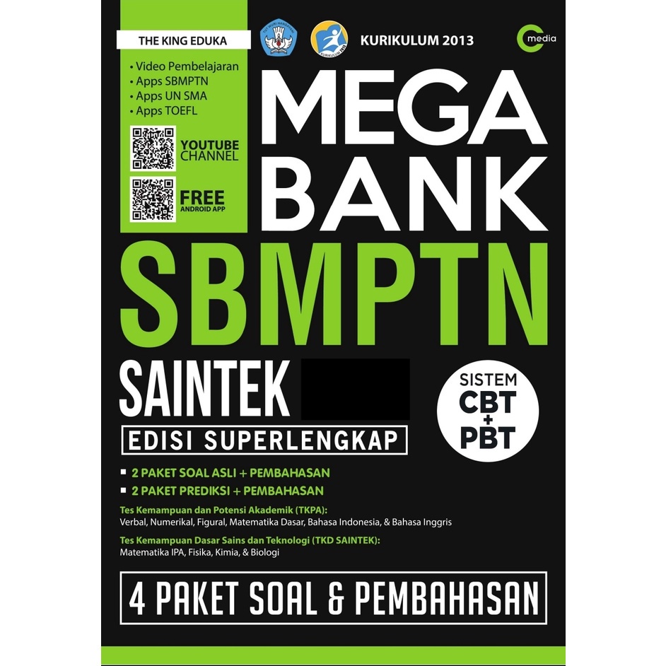 Jual E Buku Mega Bank SBMPTN Saintek Edisi Super Lengkap PDF Toko