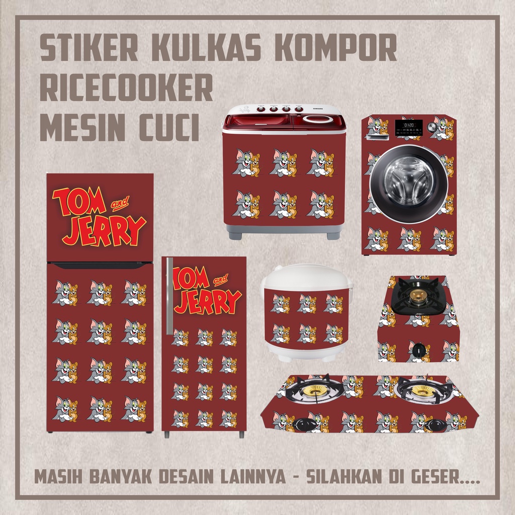 Jual Stiker Sticker Kulkas Kompor Mesin Cuci Pintu Tabung Rice Cooker