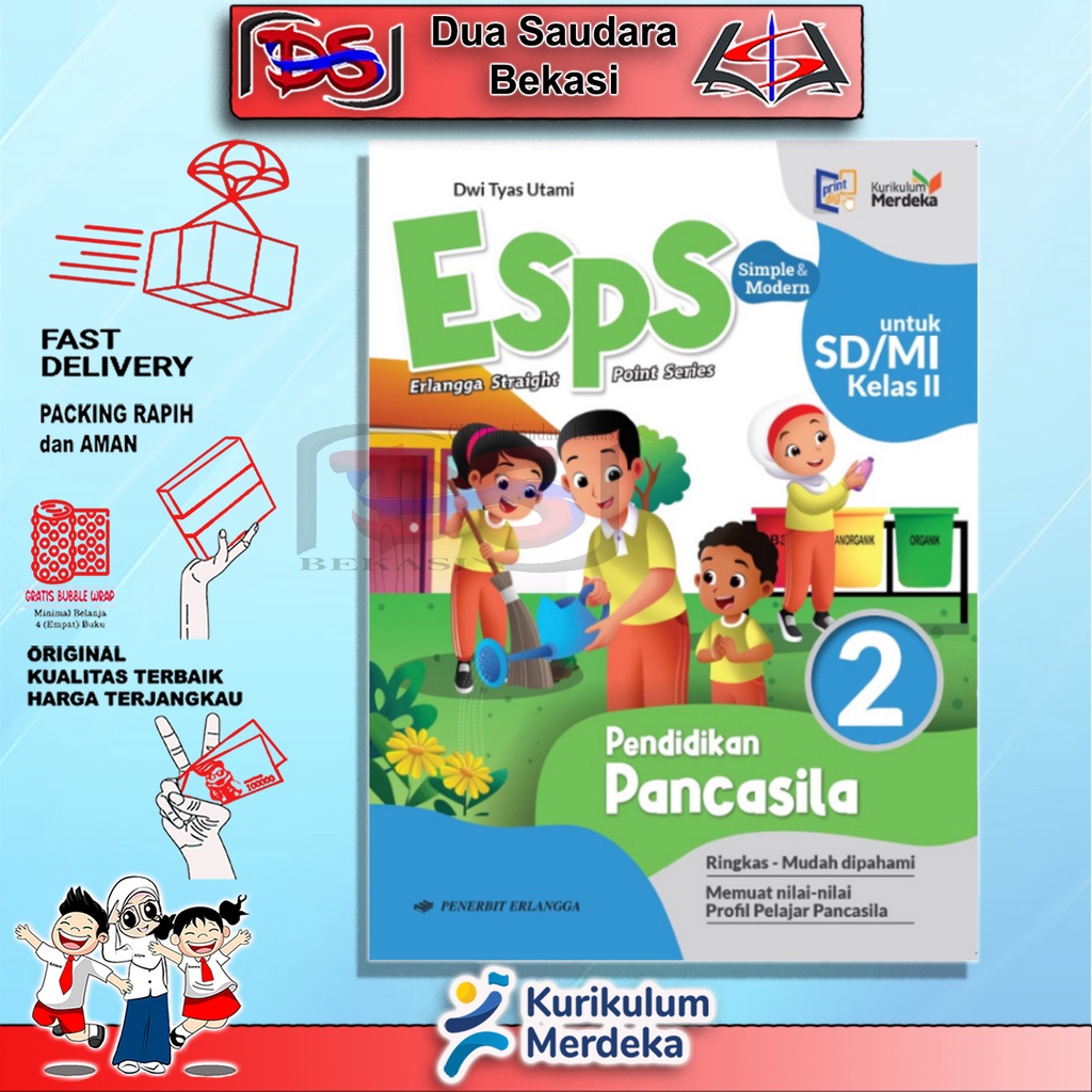 Jual ESPS PENDIDIKAN PANCASILA KELAS 2 SD KURIKULUM MERDEKA DS1