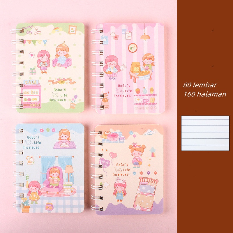 Jual Buku Catatan Kartun Notebook Ring Motif Buku Catatan Ring