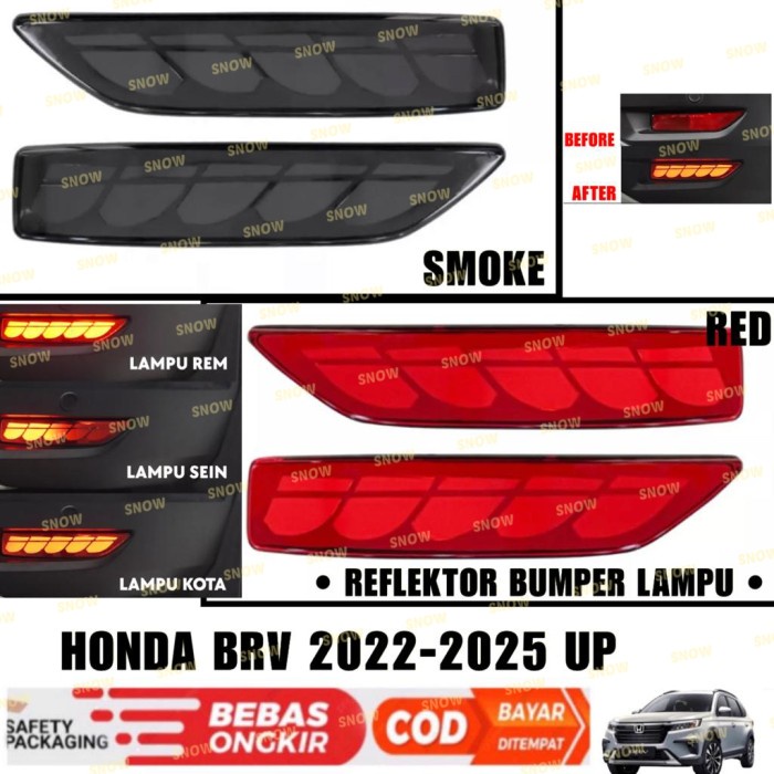 Jual Lampu Reflektor Bumper Belakang Honda BRV 2022 2023 2024 2025 LED