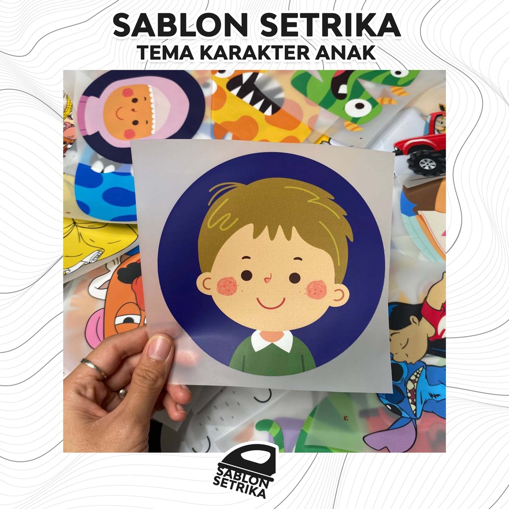 Jual Stiker Sablon Sablon Setrika Sablon Dtf Printing Tema Kartun