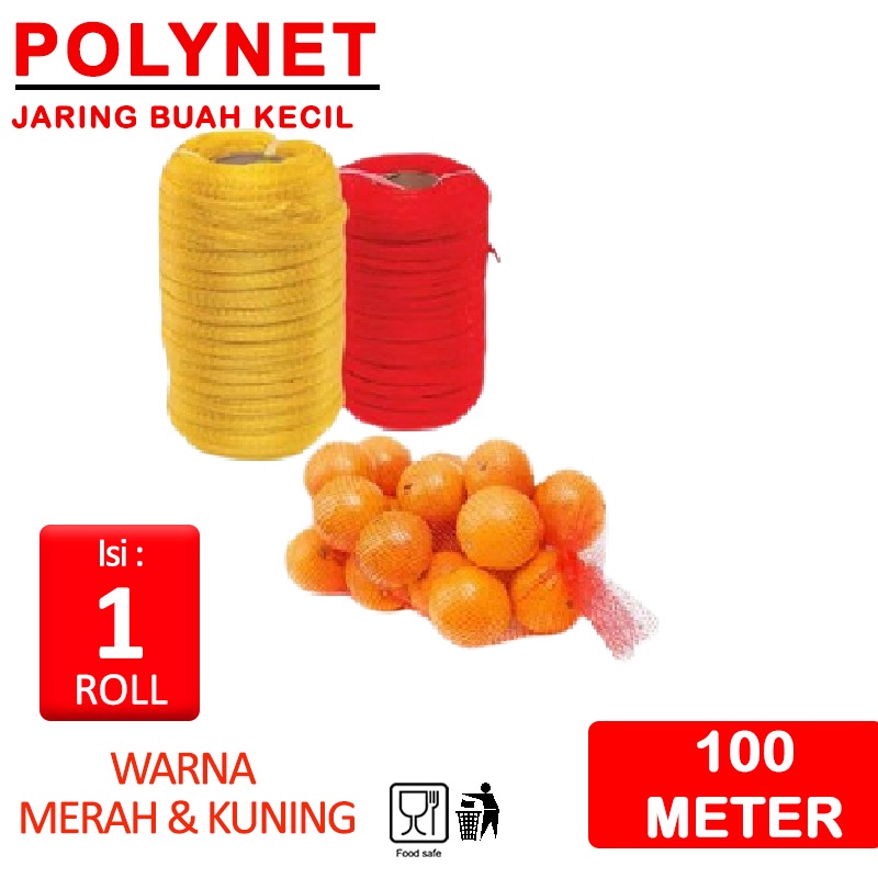 Jual POLYNET ROLL 100 METER JARING BUAH BEST FRESH UKURAN KECIL