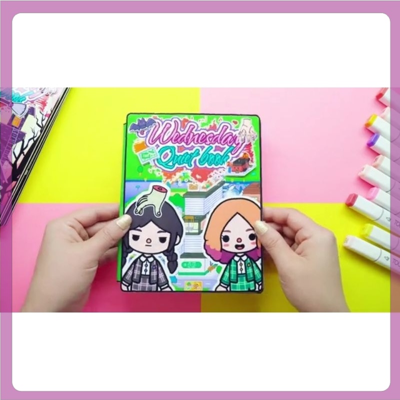 Jual Toca Boca Wednesday And Enid In Office Mainan Edukasi Paper Book