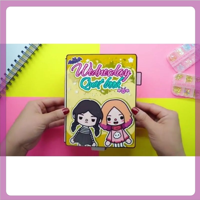 Jual Toca Boca Wednesday And Enid In Quiet Book Mainan Edukasi Paper