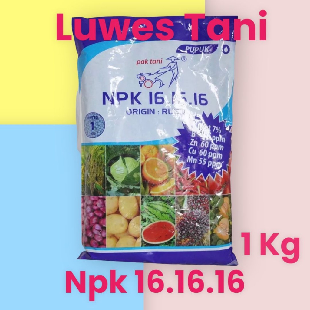 Jual PUPUK NPK 16 Pak Tani 1kg Kemasan Original Shopee Indonesia