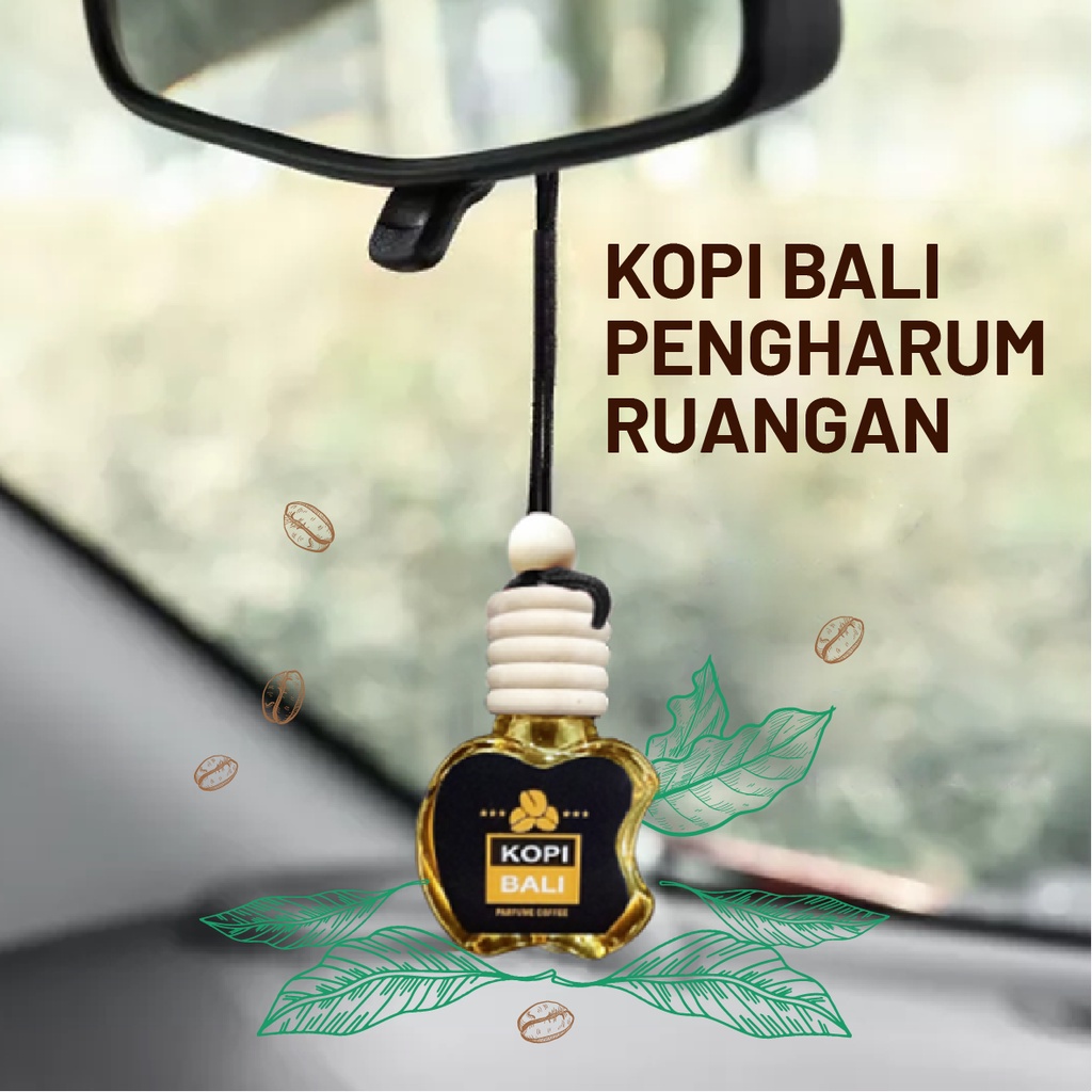 Jual Kopi Bali Botol Apel Pengharum Mobil Ruangan Pewangi Gantung 10ml