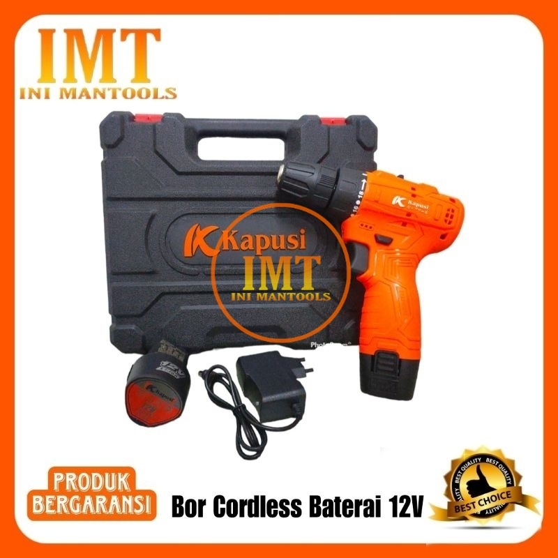 Jual Kapusi Bor Cordless Baterai V Bor Beton Besi Kaca K