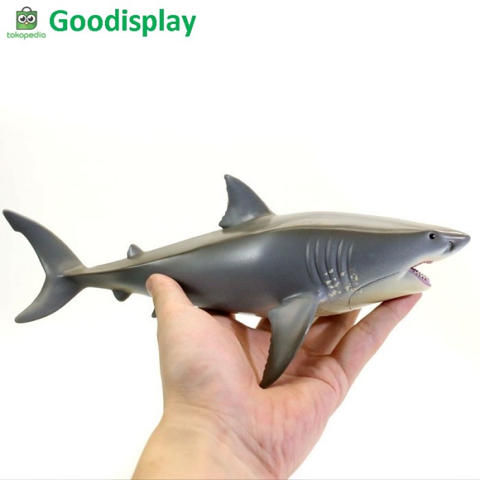 Jual Aneka Mainan Pajangan Model Hewan Laut Ikan Hiu Shark Megalodon