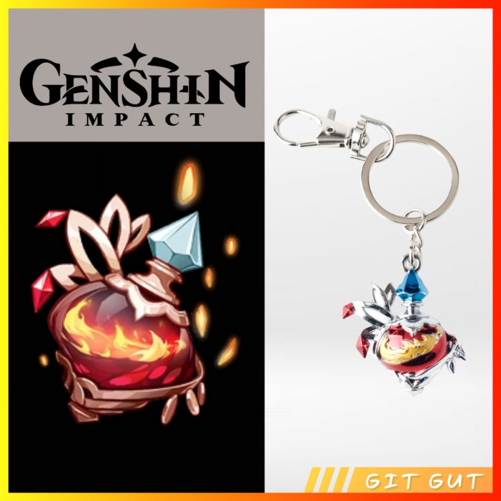 Jual Keychain Gantungan Kunci Genshin Impact Witch S Heart Flames