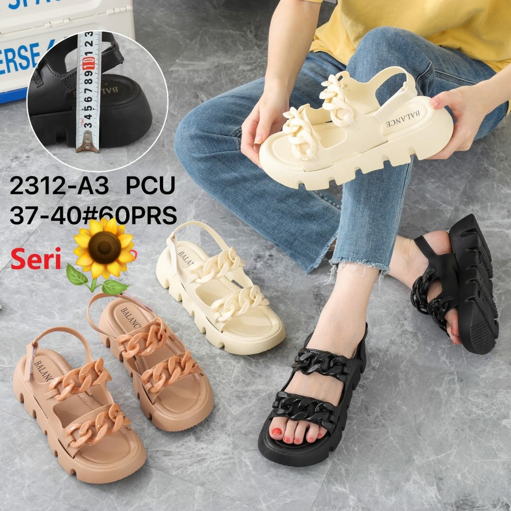 Jual Sandal Tali Jelly Wedges Wanita Import Terbaru By Agung Style