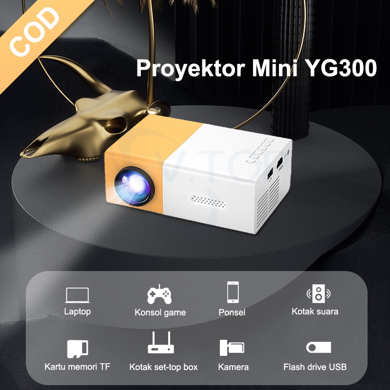 Jual Nippy Proyektor Rumah Proyektor LED Portabel Super Mini YG 300