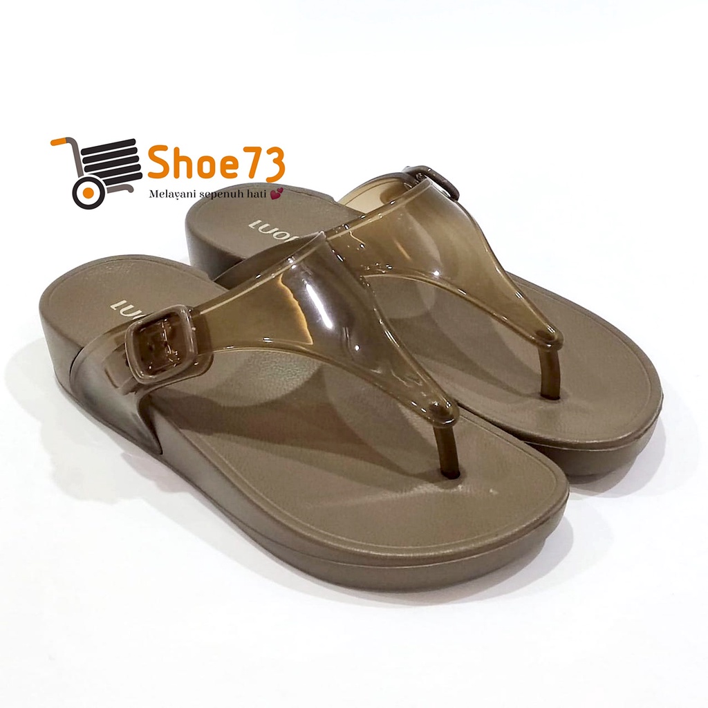 Jual Luofu E T Bw Size Original L Sandal Jepit Jelly